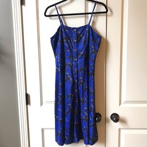 NWT Berydress Royal Blue Button Front midi dress
